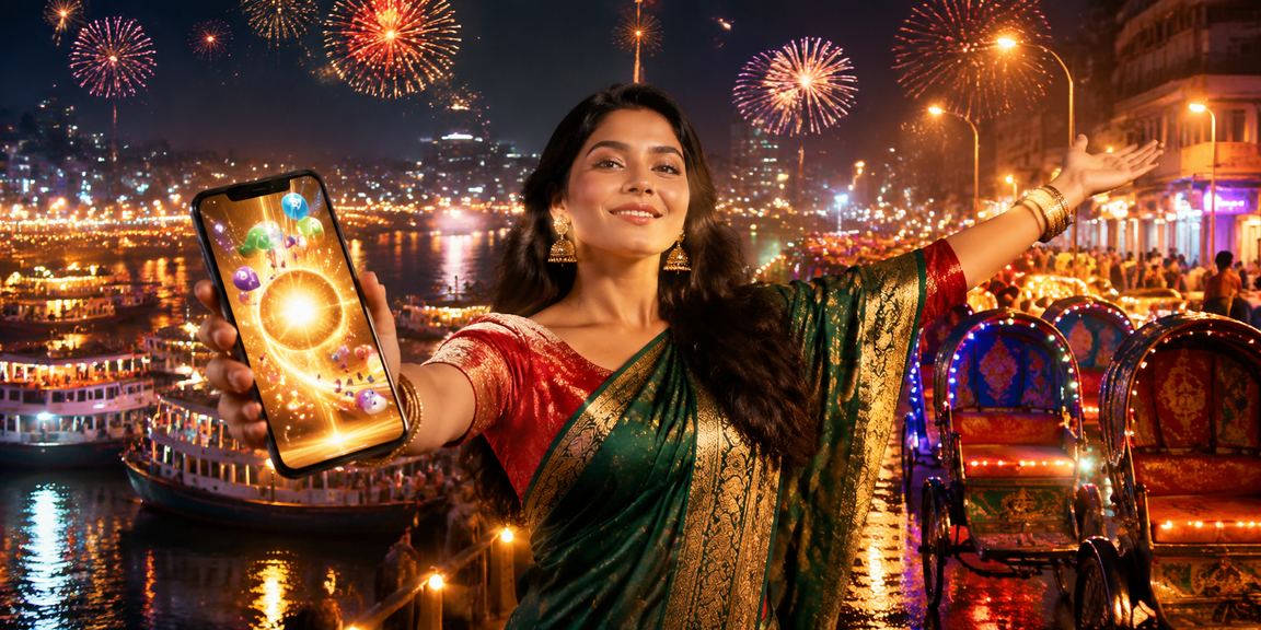 ঢাকায় রিকশার পাশে লটারি বিজয়ের আনন্দদায়ক মুহূর্ত